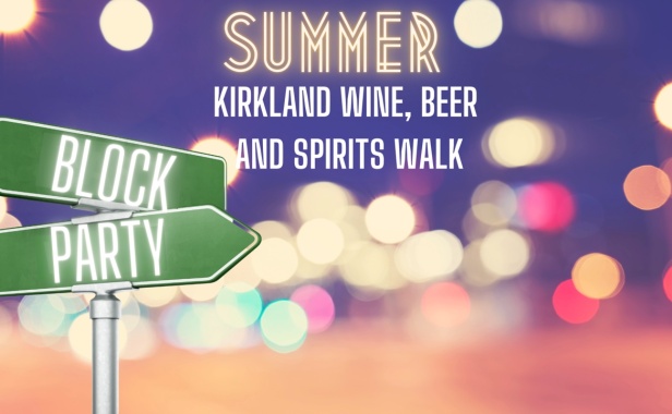 Join the festive atmosphere at the Summer Block Party Wine Walk, a highlight of Kirkland's summer events.